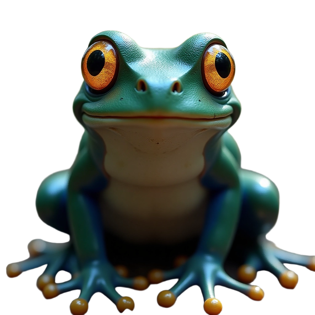 Colorful Frog Portrait